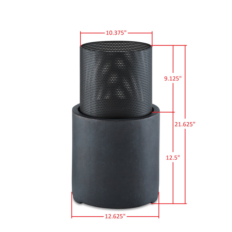 AllModern Sheridan Polyresin Wood Burning Outdoor Fire Pit & Reviews